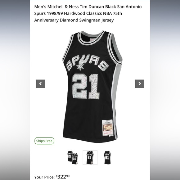 Tim Duncan authentic vintage jersey Mitchell & ness 1998/99 - Picture 6 of 6